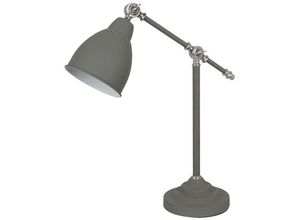 5900644434054 - Sonny - Industrie- und Retro-Tischlampe Satin Grey 1 Light mit grauem Schirm E27 - Italux