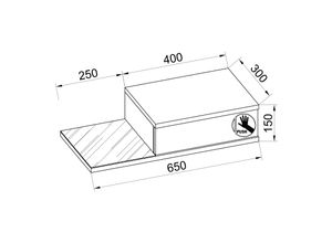 4051814435041 - Holz Wandschublade Nachtschrank Wandboard Schublade Konsole Nachttisch Konsila L (Farbe Weiß Anthrazit) 4051814435041 - Holz Wandschublade Nachtschrank Wandboard Schublade Konsole Nachttisch Konsila L (Farbe Weiß Anthrazit)