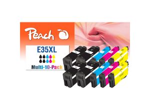 7640460544350 - E35 XL 10 Druckerpatronen XL (4*bk 2*c m y) ersetzt Epson No 35XL T3591*4 T3592*2 T3593*2 T3594*2 für zB Epson WorkForce Pro WF -4720 DWF (wiederaufbereitet)