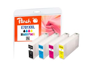 7640155896337 - E70 4 Druckerpatronen XL (bk c m y) ersetzt Epson T7015 T7011-T7014 für zB Epson WorkForce Pro WP -4015 DN Epson WorkForce Pro WP -4095 DN (wiederaufbereitet)