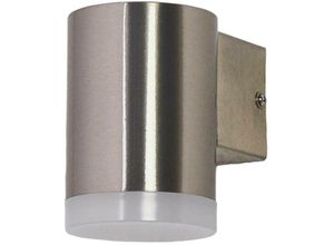 Image of Nach unten ausgerichtete LED-Außenwandlampe Eliano - edelstahl, weiß