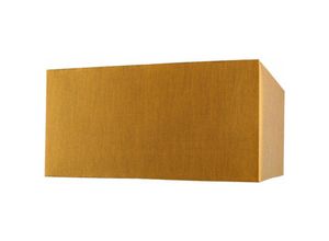 4251756348847 - Licht-erlebnisse - Stoff Lampenschirm groß 60 cm eckig in Gold für Stehlampe Hängeleuchte - Gold