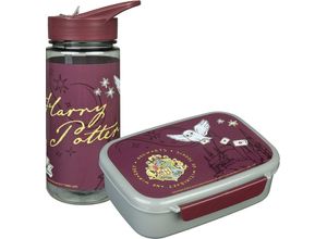 4043946308744 - Lunchbox »Harry Potter« Kunststoff (Set 2-tlg) Brotzeitdose & Trinkflasche schwarz