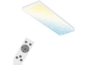 4002707409922 - Brilo - cct led Panel ner leuchten frameless s 28 w 3000 lm IP20 weiß Kunststoff-Metall Dimmbar cct 100 x 25 x 78 cm