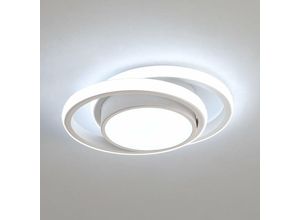 0725889889057 - Goeco - Led Deckenleuchte Deckenlampe Rund 32W 2500LM Modern Deckenbeleuchtung Led für Schlafzimmer Badezimmer Küche Gang Balkon (Kaltwei? 6000K