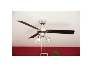 4718000150248 - Aireryder - Deckenventilator Cyrus Chrom mit Licht & Zugketten