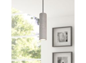 4251393931112 - Pacohome - Paco Home led Pendelleuchte GU10 Lampe Für Wohnzimmer Esszimmer Küche Höhenverstellbar Beton-Stein-Grau ohne Leuchtmittel