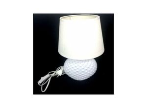 Image of Lampe lume 32 cm weiss mit lampenschirm tisch schreibtisch nachttisch home office