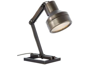 4004353339165 - BRILLIANT Lampe Hardwork Tischleuchte schwarz stahl 1x A60 E27 28W geeignet für Normallampen (nicht enthalten) Mit Schnurzwischenschalter