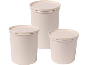 4020728216114 - Frischhaltedose AWAVE AWAVE Lebensmittelaufbewahrungsbehälter beige (natur) Frischhaltedosen mit rPET 500 800 1000 ml