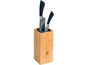 4000270580222 - Messerblock KESPER FOR KITCHEN & HOME Messerblöcke beige (natur) Messerblock Messerblöcke mit Messer aus Bambus unbestückt