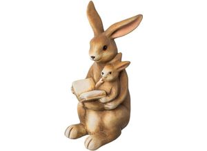 4064118141990 - Osterhase CREATIV HOME Osterdeko mit fröhlichem Gesicht Dekofiguren Gr B H T 13 cm x 225 cm x 10 cm braun Dekofiguren Hase aus Keramik Höhe 2250 cm