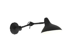 8712746132793 - Anne Light And Home - Wandlampe Kasket - Schwarz - 2693ZW - Smokeglas & Schwarz