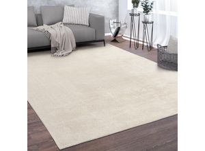 4061981120015 - Paco Home Teppich Kurzflor-Teppich Für Wohnzimmer Soft Weich Waschbar In Beige 140x200 cm