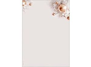 4004360786587 - Weihnachtsmotiv-Papier Christmas in rose gold DIN A4 90g Feinpapier FSC Mix Credit Inkjet- & Laserdrucker 100 Blatt