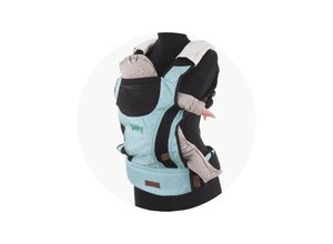 3800931050702 - Babytrage Bobby 4 in 1 Bauch- und Rückentrage ab 4 bis 24 Monate blau