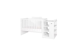 3800166103013 - Babybett Multi Jugendbett Schreibtisch Wickeltisch mehrfach umbaubar weiß