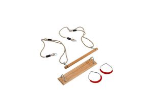 8710124136210 - Gymnastik Set 3 in 1 Schaukel Stange Ringe aus Holz Innen und aussen 8710124136210 - Gymnastik Set 3 in 1 Schaukel Stange Ringe aus Holz Innen und aussen