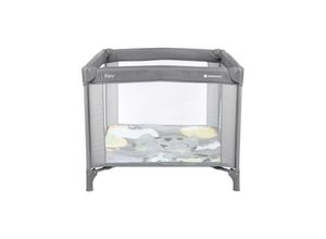 3801003030141 - Kikkaboo Laufstall Enjoy Reisebett klappbar Matratze Sichtfenster Tragetasche hellgrau 3801003030141 - Kikkaboo Laufstall Enjoy Reisebett klappbar Matratze Sichtfenster Tragetasche hellgrau