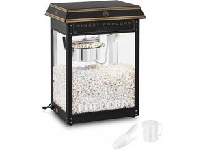 4250928692207 - Royal Catering - Retro Popcornmaschine Popcornmaker Popcornautomat 1600 W 5 kg h golden & schwarz - Schwarz