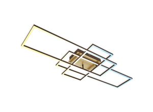 4002707422181 - Leuchten frame led Deckenleuchte 1x led Fernbedienung Dimmbar 19 w 2500 lm Metall-Kunststoff Goldfarben - Briloner