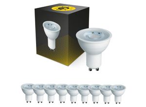 8719157043687 - Mehrfachpackung 10x LED-Spot GU10 PAR16 4W 345lm 36D - 827 Ersatz für 50W - 2700K - Extra Warmweiß