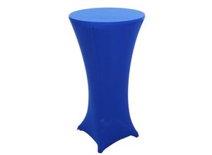 4057651422398 - Stehtischhusse MCW-J30 Tischhusse Husse Bezug Überzug Stretch Ø 60cm ~ blau