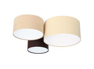 5906742042283 - Cosya - bps Koncept 080-01-027 Deckenleuchte Trio creme beige braun weiß 3 x E27 L91cm H30cm dimmbar