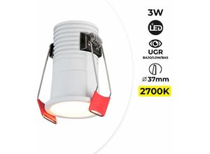 8435427136919 - Barcelona Led - led Einbaudownlight - IP20 - 2700K 3W kegu Treiber cree Chip 230V Farbe Weiß - Weiß