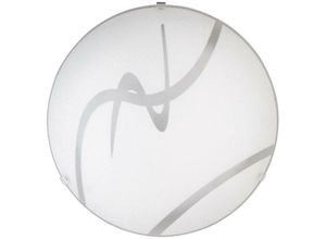 5998250318189 - 1818 Deckenleuchte Soley aus Metall  Kunststoff Glas weiß  transparent Ø30cm - Rabalux