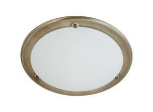 5998250352336 - 5233 Deckenleuchte Ufo aus Metall Glas bronzefarben  weiß Ø38cm - Rabalux