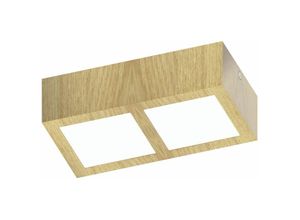 9002759951962 - 95196 Aufbauleuchte Colegio in Eiche und weiß 2X42W L215 H6cm - Eglo