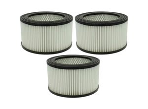 4064115056013 - Filterset 3x Staubsaugerfilter kompatibel mit tip ntas 1200 Aschesauger - hepa Filter Allergiefilter - Vhbw