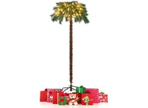 0794094639955 - 150 cm Künstliche Palme beleuchtet Kunstbaum mit 150 LED-Lichtern in Warmweiß