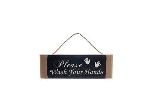 4250965941580 - Holzschild Wash your hands