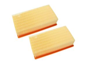 4064115013542 - Vhbw - Set 2x Flachfaltenfilter Ersatz für Kärcher 6904-0680 6904-1560 für Nass- und Trockensauger Staubsauger - Filterelement