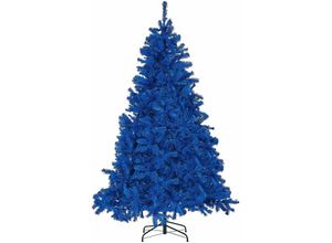 4251682269780 - Beliani - Weihnachtsbaum 180 cm Blau aus Kunststoff mit Ständer Weihnachtszeit Weihnachten Wohnzimmer Modern - Blau