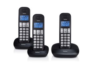 8712412675364 - PDX-1130 - DECT-Telefon mit 3 Mobilteilen schwarz