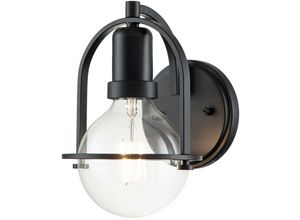 5024005000242 - Lighting QN-SOMERSET1-C-BK quintiesse Wandleuchte Somerset E27 1x40W Stahl schwarz H233cm B158cm dimmbar - Elstead