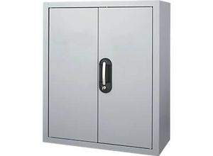 4064615129859 - Magazinschrank 830 mm hoch 6 Böden 42 Kästen mit Türen weißaluminium 4064615129859 - Magazinschrank 830 mm hoch 6 Böden 42 Kästen mit Türen weißaluminium