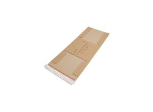 8057711832811 - Buchverpackung Variofix flow Selbstklebeverschluss braun LxB 225 x 225 mm Füllhöhe 0 - 60 mm ab 300 Stk