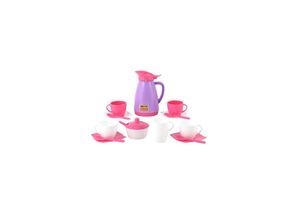 4810344040626 - Spielzeug Geschirr 40626 16-teiliges Kaffee-Set Teller Tassen Besteck