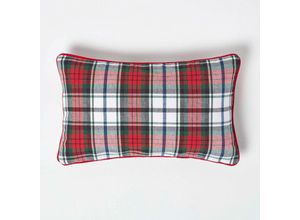 5055967414129 - Roter Schottenmuster-Kissenbezug MacDuff 30 x 50 cm - Rot-Weiß - Homescapes 5055967414129 - Roter Schottenmuster-Kissenbezug MacDuff 30 x 50 cm - Rot-Weiß - Homescapes