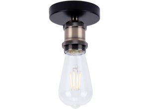 Image of E27 Metall Retro Industrielle Style Deckenlampe für Schlafzimmer Wohnzimmer Beleuchtung DeckenleuchteBronze