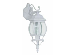 4004353044748 - BRILLIANT Lampe Istria Außenwandleuchte hängend weiß 1x A60 E27 60W geeignet für Normallampen (nicht enthalten) IP-Schutzart 23 - regengeschützt