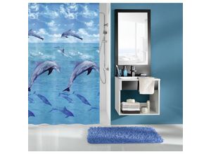 4004478209770 - Duschvorhang Dolphin multicolor 180 x 200 cm Duschvorhänge - Kleine Wolke