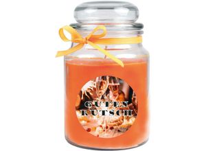 4059222027834 - Hs Candle - Duftkerze im Glas - Neujahr Orange - Bonbon 500gr ( 110h ) - Orange