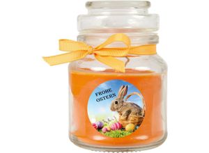 4059222031909 - Hs Candle - Duftkerze im Glas - Ostern Orange - Bonbon 120gr ( 30h ) - Orange