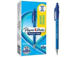 8008285265314 - Papermate FlexGrip Ultra Kugelschreiber Blau Mittel 05 mm 12 Stück