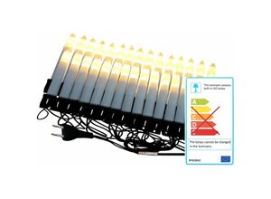 4036812014283 - X-mas Art Collection - led Lichterkette 30 Kerzen 73 m warm-weiss für innen - Weiss grün